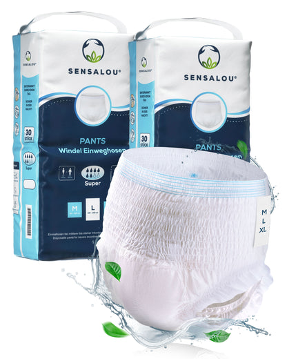 Sensalou Inkontinenz Pants - Windeln für Erwachsene mittlere Saugstärke (Super)