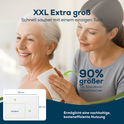 Sensalou wet wipes for adults XXL - 23 x 33 cm