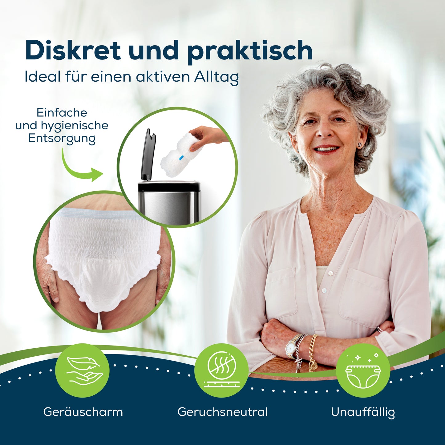 Sensalou Inkontinenz Pants - Windeln für Erwachsene mittlere Saugstärke (Super)