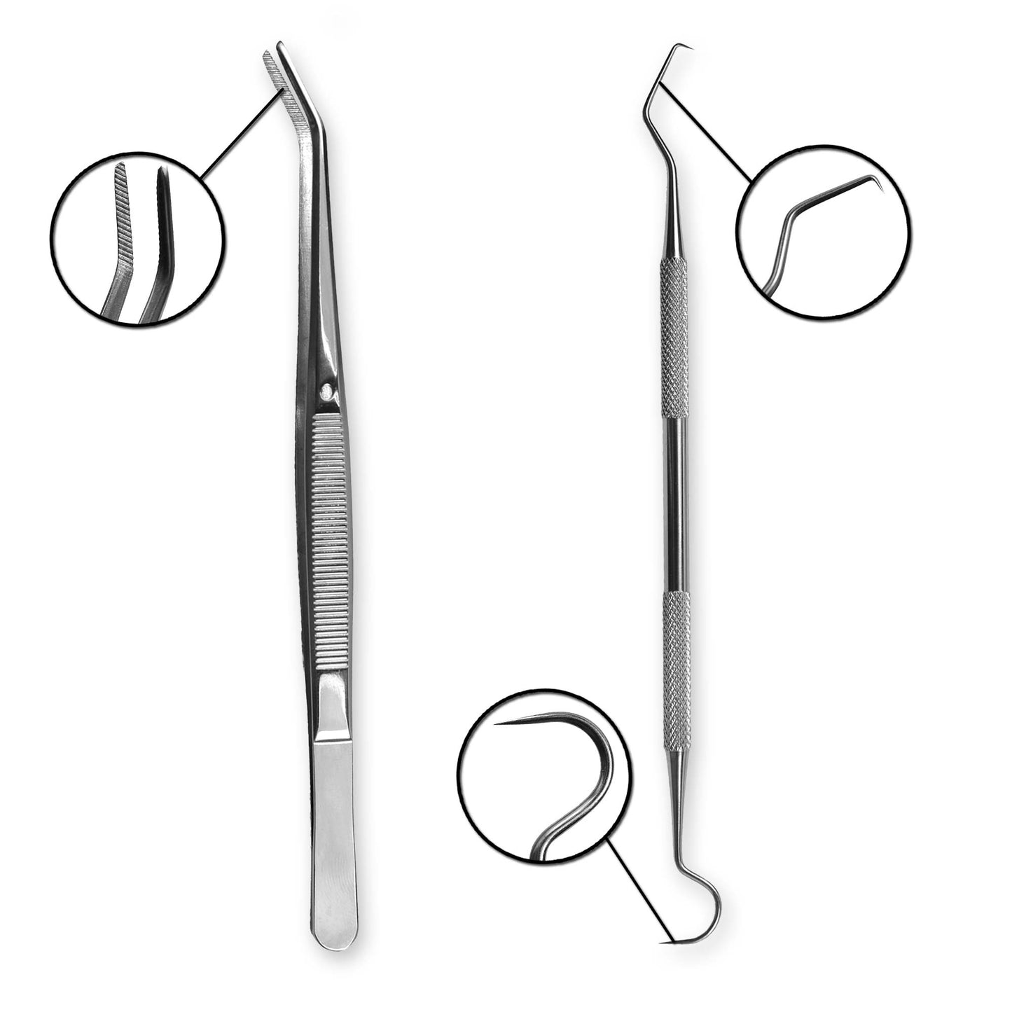 Ensemble de 5 instruments de soins dentaires 