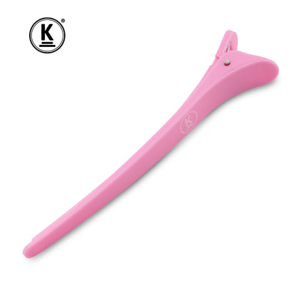 K-Pro Hair Clips - 15x Large Sectioning Clips for Hairdressing Supplies, Pink