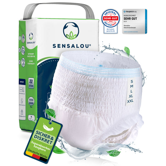 Culottes d'incontinence Sensalou - Couches pour adultes à absorption maximale (Maxi)