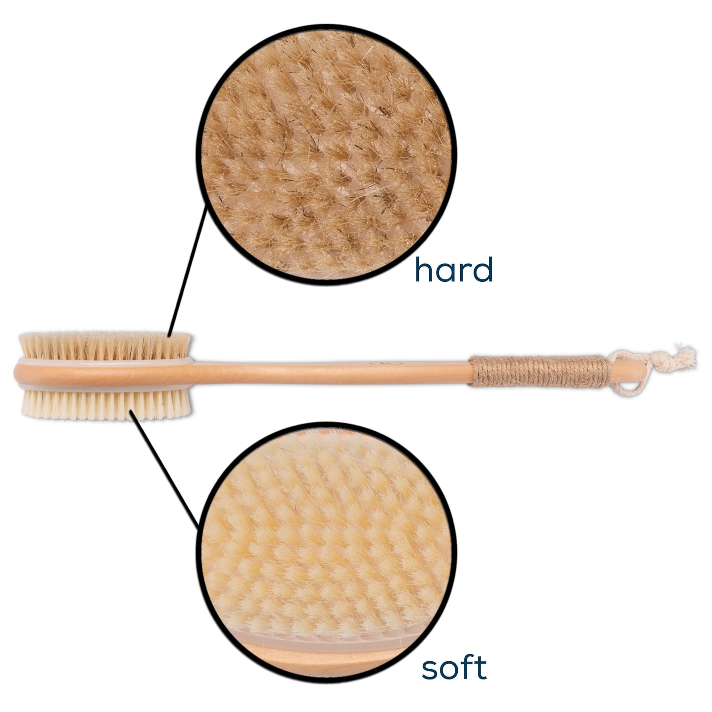 Brosse dorsale à long manche